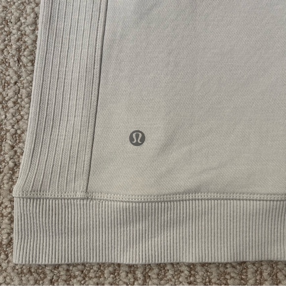 NWT Lululemon Engineered Warmth Half-Zip Long Sleeve Pullover in Vapor/White -8 - Picture 11 of 13